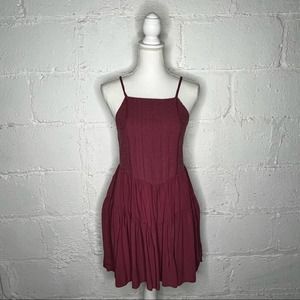 Wild Fable Women's Floral Rose Smocked Tiered Spaghetti Straps Dress Size Medium